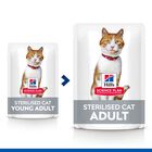 Hill's Young Adult Science Plan Sterilised Carne e Peixe saqueta para gatos - Multipack 12, , large image number null